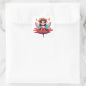 🧚 Roosfee Decal Voor Kinderkamer Accessoires 🌙 Vierkante Sticker (Tas)
