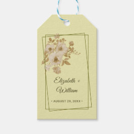 Roosframe – Hemelsgele Trouw Cadeaulabel