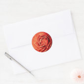 rooskleurig leven ronde sticker (Envelop)