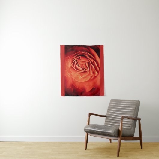 rooskleurig leven wandkleed (In situ)