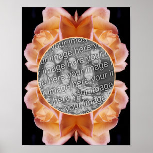 Roosknop Bloem Frame Getint Maak Je Eigen Foto Poster