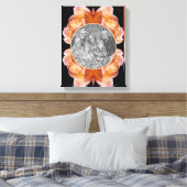 Roosknop Bloem Getinte Maak Je Eigen Foto Canvas Afdruk (Insitu (Slaapkamer))