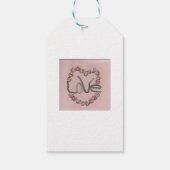 Roosknop Liefde Cadeaubijslags Cadeaulabel (Achterkant)