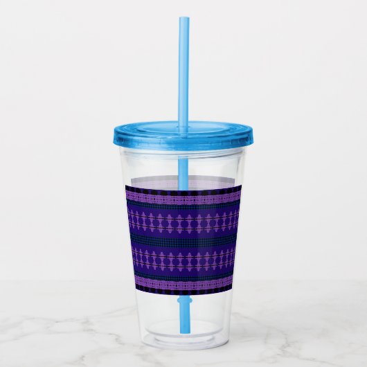 Rooskoppenklavers Acryl Drinkbeker (Voorkant)