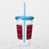 Rooskoppenrozen Acryl Drinkbeker (Rechts)