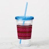 Rooskoppenrozen Acryl Drinkbeker (Achterkant)