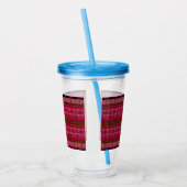 Rooskoppenrozen Acryl Drinkbeker (Links)