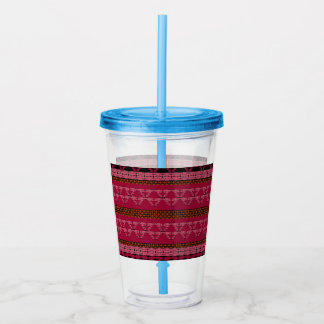 Rooskoppenrozen Acryl Drinkbeker