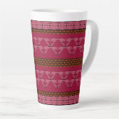 Rooskoppenrozen Latte Mok (Rechterhoek)