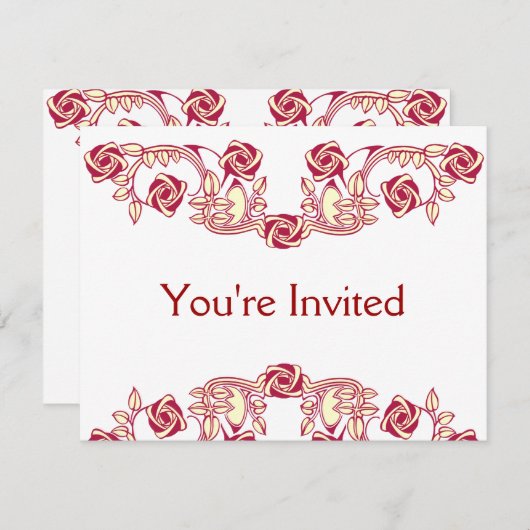 Roosmotief Kaart (Voorkant / Achterkant)