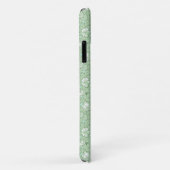 Roospatroon in lichtgroen Case-Mate iPhone case (Achterkant/rechts)