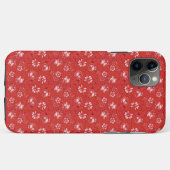 Roospatroon in rood Case-Mate iPhone case (Achterkant (horizontaal))
