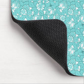 Roospatroon in turquoise muismat (Hoek)