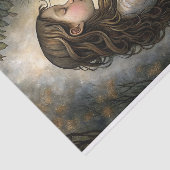 Roos's eerste kus decoupage tissuepapier (Detail)