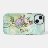 Roos's vriend Fairy en Bunny Fantasy Art iPhone 15 Case (Achterkant horizontaal)