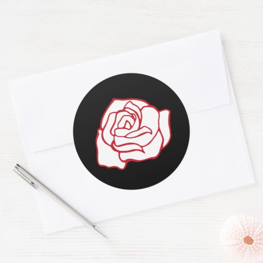 Roosstickers Ronde Sticker (Envelop)