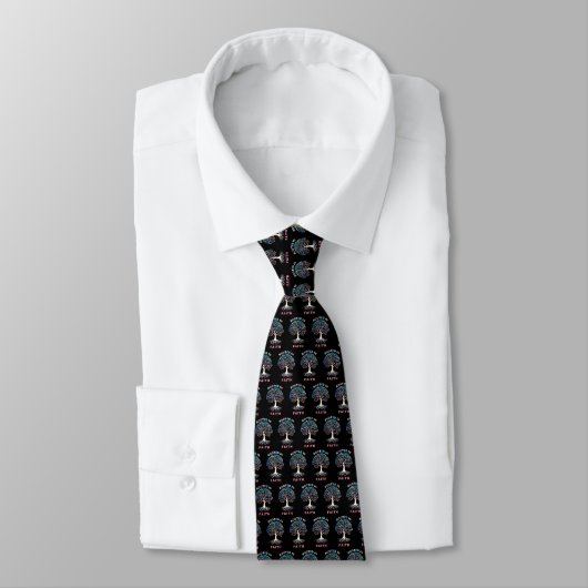 Roost in Faith Tree Necktie Stropdas (Gebonden)