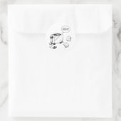 ROOST IN MIJN INNERLIJK RONDE STICKER (Tas)