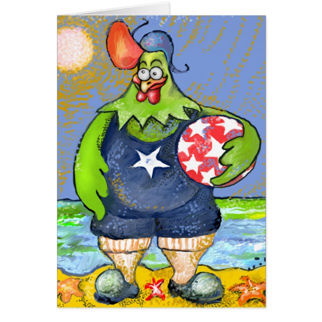 * Roostar op het strand * (Voorkant)