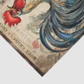 Rooster3 Tissuepapier (Detail)