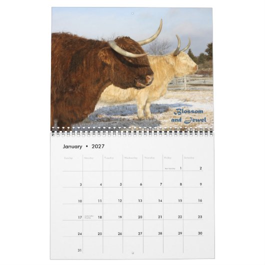Rooster 2011 kalender (Jan 2027)