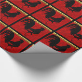 Rooster 2017 Wrapping Paper 1 Cadeaupapier (Hoek)