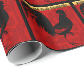 Rooster 2017 Wrapping Paper 1 Cadeaupapier (Rol Hoek)