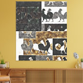 ROOSTER  #2 - Gewikkeld Canvas Afdruk (Insitu (Woonkamer))