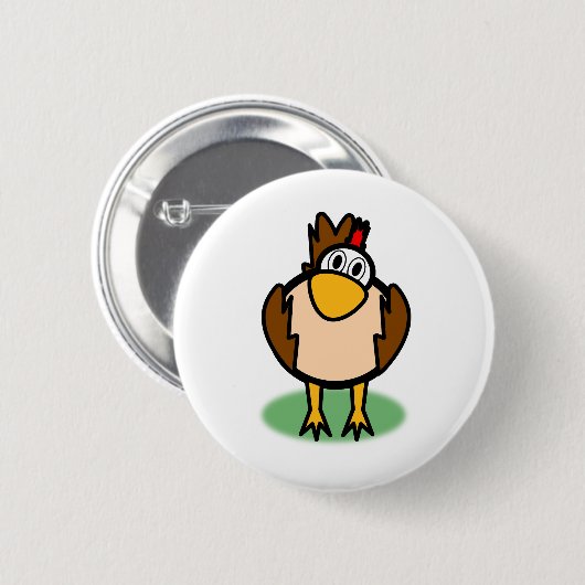 Rooster 2 ronde button 5,7 cm (Voorkant /achterkant)