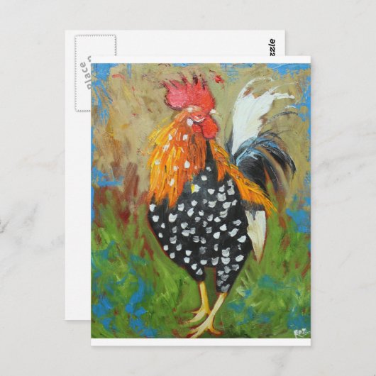 Rooster#485 Briefkaart (Voorkant / Achterkant)