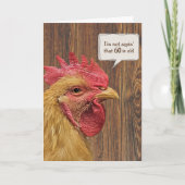 Rooster 60th Birthday Humor Kaart (Voorkant)