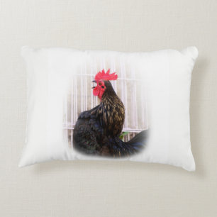 Rooster aan de achterkant, Hen en Babies aan de vo Accent Kussen