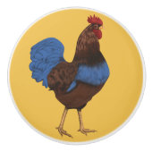 Rooster Aangepaste keramische knop schilderen (Voorkant)