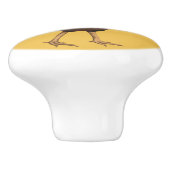 Rooster Aangepaste keramische knop schilderen (Zijkant)
