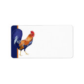 Rooster-adreslabel Etiket (Voorkant)