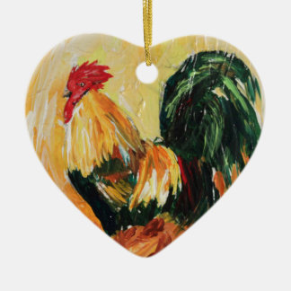 Rooster Alexis. Persoonlijke design van roosters Keramisch Ornament