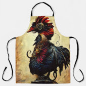  Rooster All-Over Print Apron Schort (Voorkant)