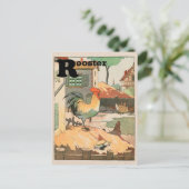 Rooster Animal Alphabet Letter Briefkaart (Staand voorkant)