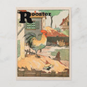 Rooster Animal Alphabet Letter Briefkaart (Voorkant)