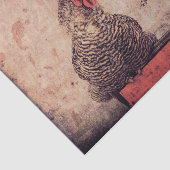 Rooster Antiek Boerderij Tissuepapier (Detail)