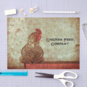 Rooster  Antiek Boerderij van de Typografie Tissuepapier (Craft)