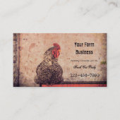 Rooster  Antiek Boerderij Visitekaartje (Voorkant)