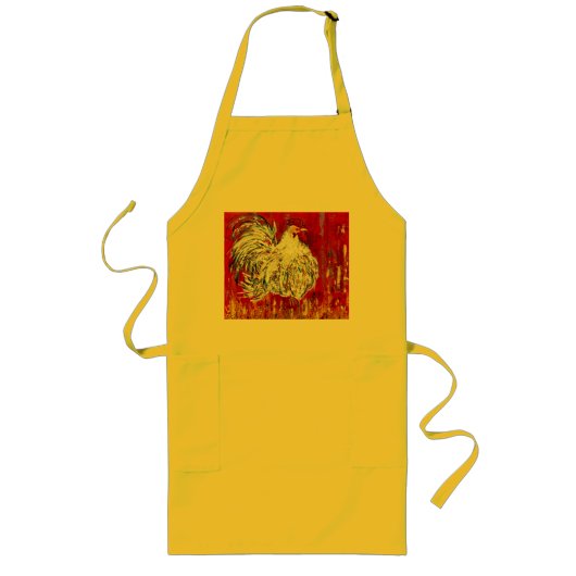 Rooster Apron Lang Schort (Voorkant)