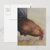 Rooster Art Briefkaart (Voorkant / Achterkant)