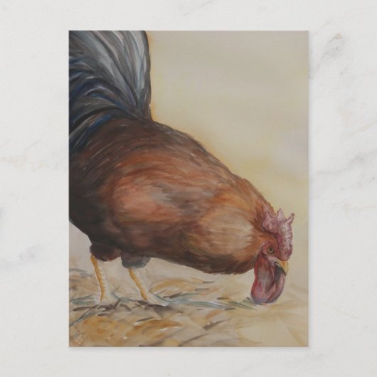 Rooster Art Briefkaart (Voorkant)