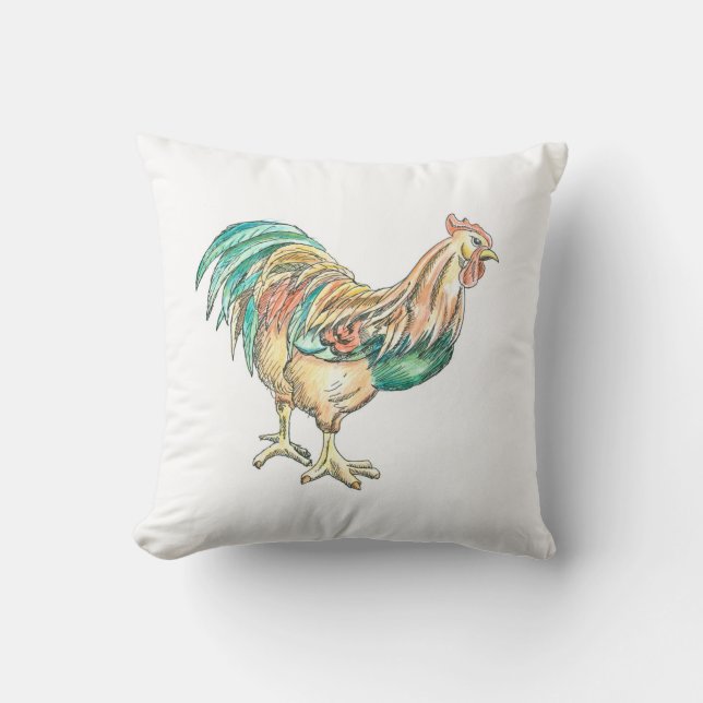 Rooster Art Kussen (Voorkant)