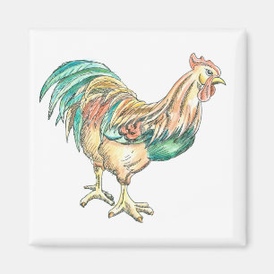 Rooster Art Magneet