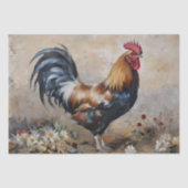 Rooster Art Olieverfschilderij Decoupage Tissuepapier (Voorkant)