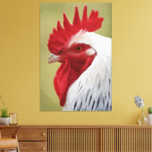 ROOSTER ART PRINT 3 PANEL STRETCHED CANVAS (Insitu (Woonkamer))