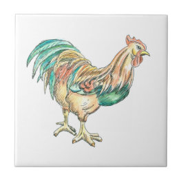 Rooster Art Tegeltje